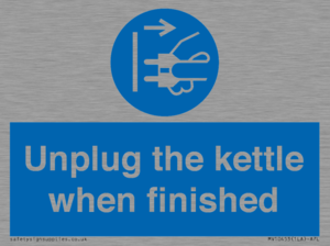 MV10453: Unplug the kettle when finished