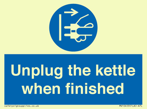 MV10453: Unplug the kettle when finished
