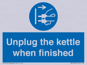 MV10453: Unplug the kettle when finished