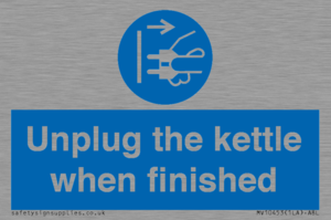 MV10453: Unplug the kettle when finished