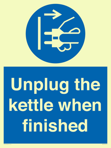 MV10453: Unplug the kettle when finished