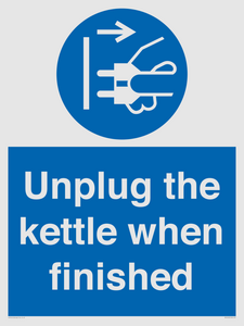 MV10453: Unplug the kettle when finished