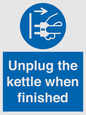 MV10453: Unplug the kettle when finished
