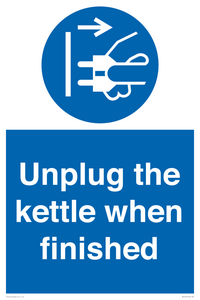 MV10453: Unplug the kettle when finished