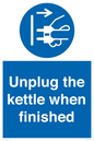 MV10453: Unplug the kettle when finished