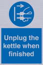 MV10453: Unplug the kettle when finished