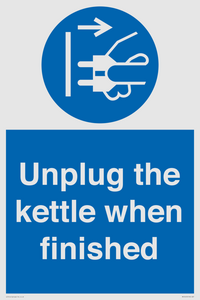 MV10453: Unplug the kettle when finished