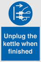 MV10453: Unplug the kettle when finished