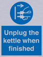 MV10453: Unplug the kettle when finished