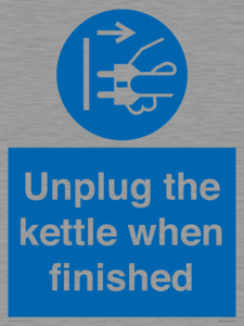 MV10453: Unplug the kettle when finished