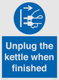 MV10453: Unplug the kettle when finished