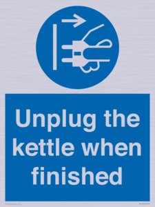 MV10453: Unplug the kettle when finished
