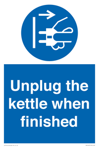 MV10453: Unplug the kettle when finished