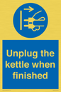 MV10453: Unplug the kettle when finished