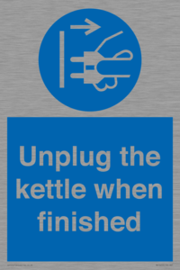 MV10453: Unplug the kettle when finished