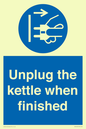 MV10453: Unplug the kettle when finished