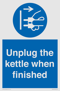 MV10453: Unplug the kettle when finished