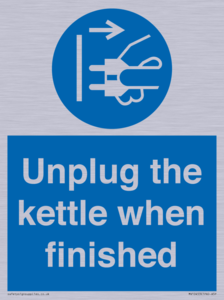 MV10453: Unplug the kettle when finished
