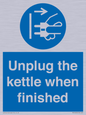 MV10453: Unplug the kettle when finished