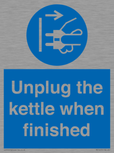 MV10453: Unplug the kettle when finished