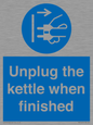 MV10453: Unplug the kettle when finished