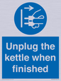 MV10453: Unplug the kettle when finished