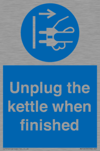 MV10453: Unplug the kettle when finished