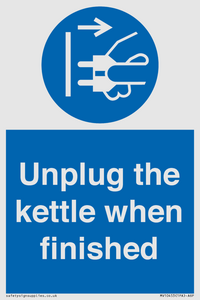 MV10453: Unplug the kettle when finished