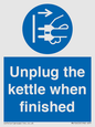 MV10453: Unplug the kettle when finished