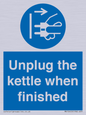 MV10453: Unplug the kettle when finished