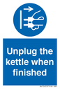 MV10453: Unplug the kettle when finished