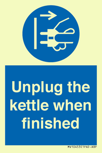 MV10453: Unplug the kettle when finished