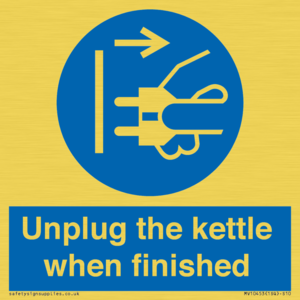 MV10453: Unplug the kettle when finished