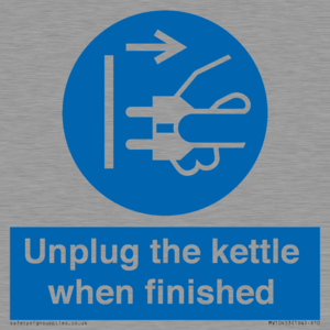 MV10453: Unplug the kettle when finished