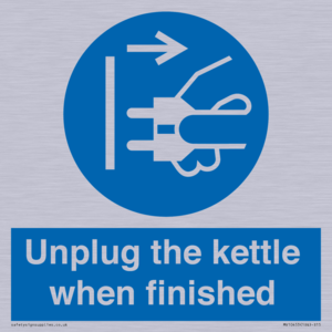 MV10453: Unplug the kettle when finished