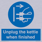 MV10453: Unplug the kettle when finished