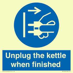 MV10453: Unplug the kettle when finished