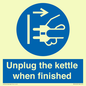 MV10453: Unplug the kettle when finished