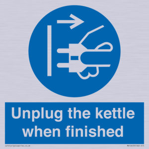 MV10453: Unplug the kettle when finished