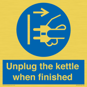 MV10453: Unplug the kettle when finished