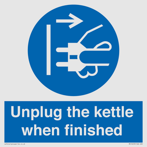 MV10453: Unplug the kettle when finished