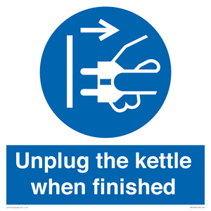 MV10453: Unplug the kettle when finished