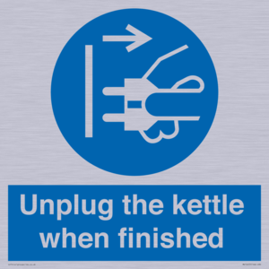 MV10453: Unplug the kettle when finished