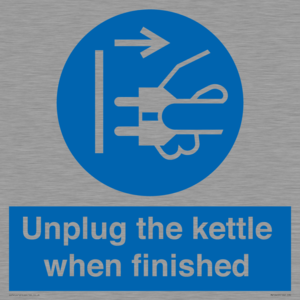 MV10453: Unplug the kettle when finished