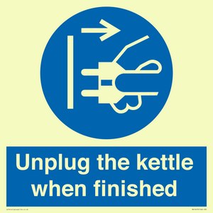 MV10453: Unplug the kettle when finished