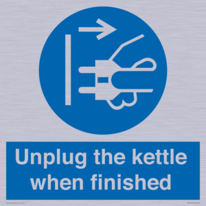 MV10453: Unplug the kettle when finished