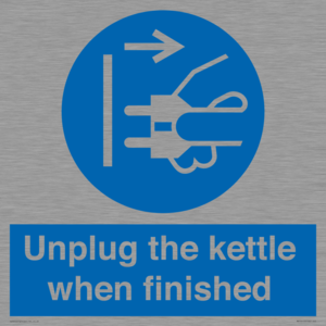 MV10453: Unplug the kettle when finished