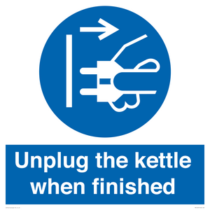 MV10453: Unplug the kettle when finished
