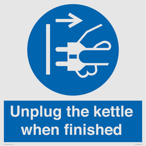 MV10453: Unplug the kettle when finished