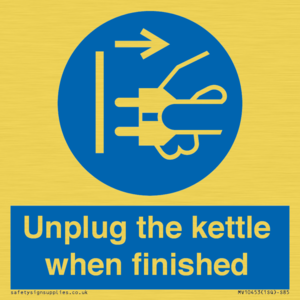 MV10453: Unplug the kettle when finished